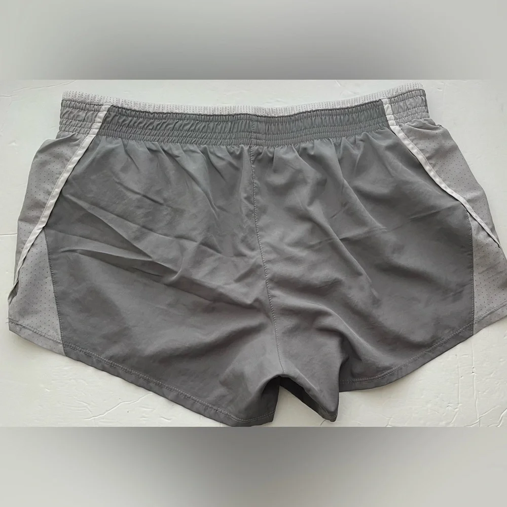 Nike Dri-Fit Charcoal Gray Running Shorts Athletic Gym Workout Lined 3” Sz L - Picture 3 of 7